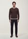 Black slim-fit chino trousers in lyocell and stretch cotton_0