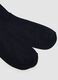 Multipack of five long navy blue socks in stretch organic cotton_2