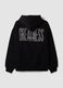 Black cotton-blend hoodie with logo_6
