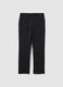 Black cotton blend regular fit chinos_4