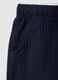 Children's regular fit blue pure cotton shorts_3