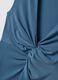 Blue maternity dress in stretch fabric_5