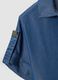 Blue pure lyocell short-sleeved shirt_6