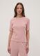 Pink pure organic cotton ribbed pyjamas_1