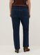 Blue stretch flare cut jeans_2