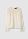 White pure cotton blouse regular fit with embroidery_4
