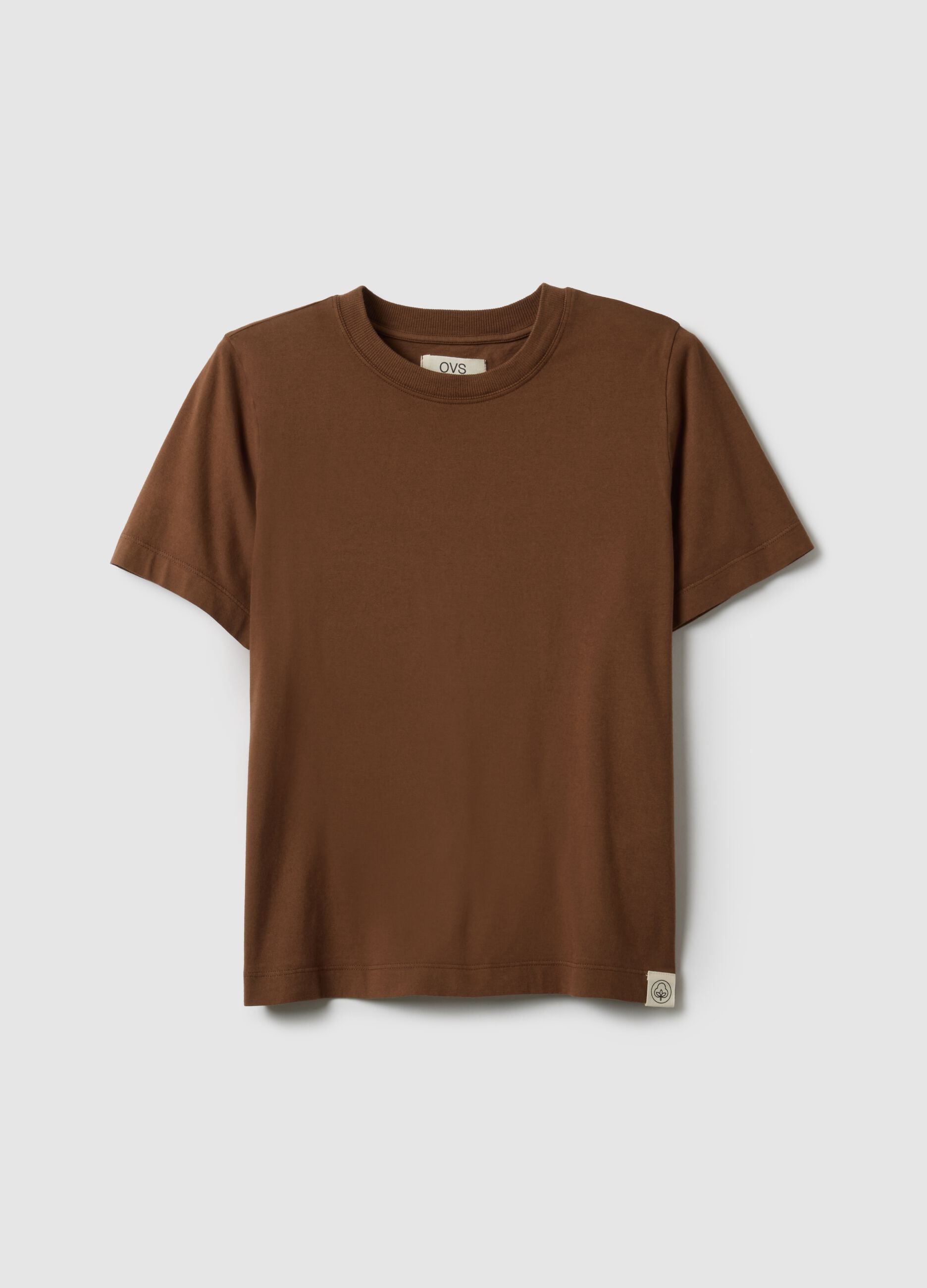 Brown pure cotton T-shirt