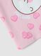 Pink stretch cotton T-shirt with print for girls_3