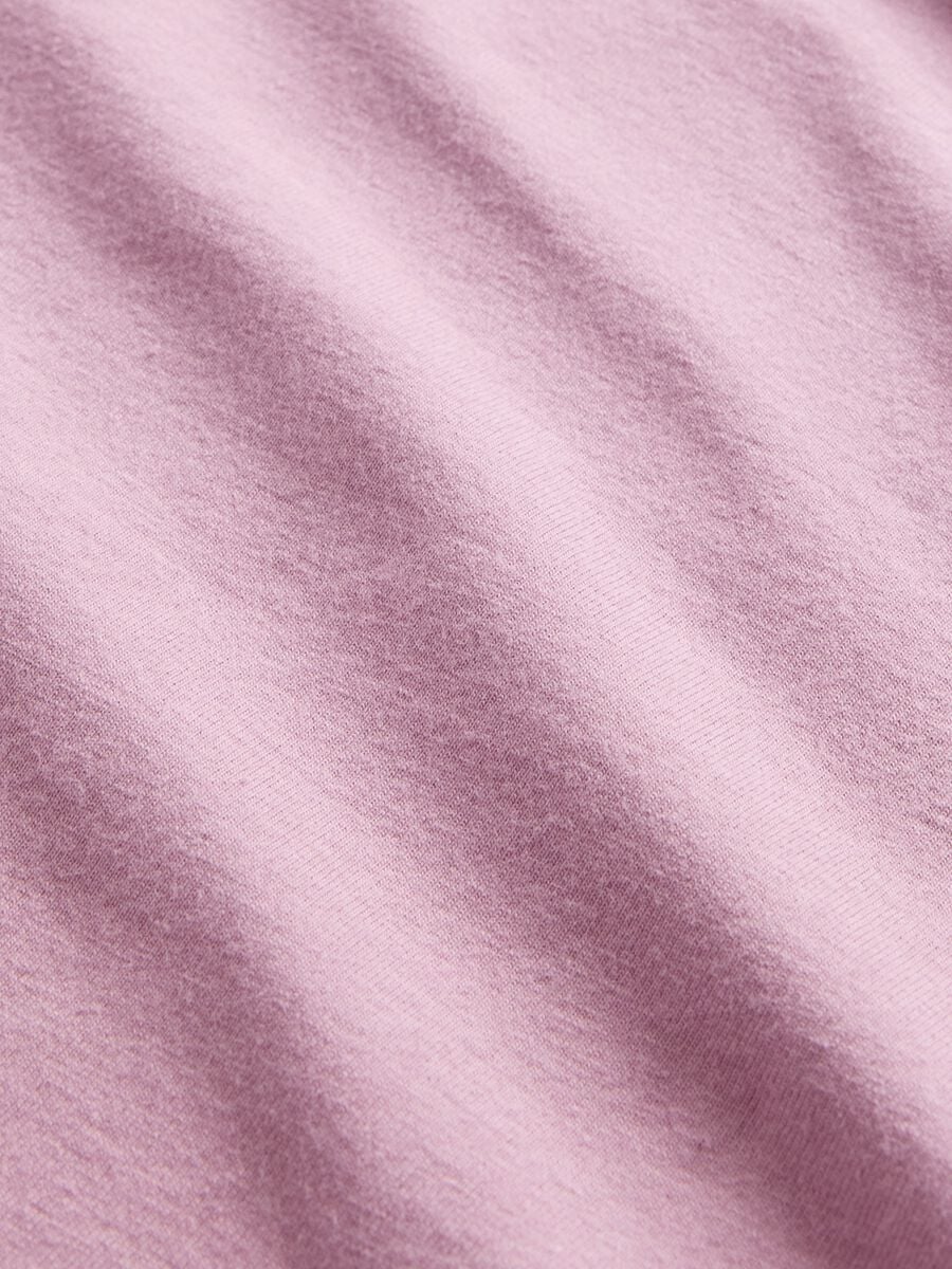 Short-sleeve pink stretch T-shirt_4