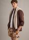 Brown tropical-print swim shorts_2