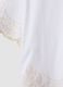 White pure cotton T-shirt with embroidery, regular fit_5
