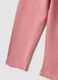 Pink slim-fit stretch organic cotton leggings for baby girl_3