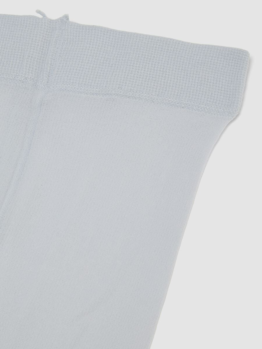 Collant grigi in tessuto elasticizzato_1