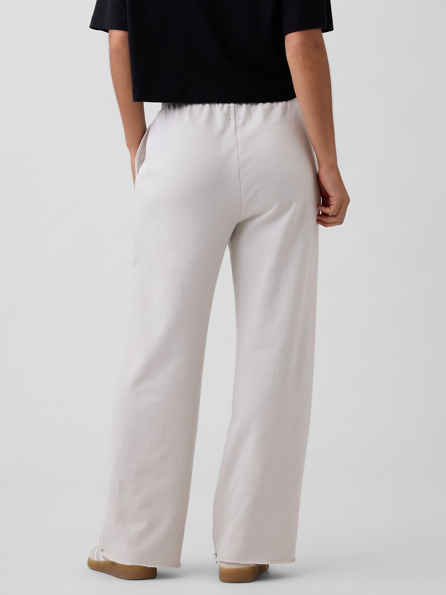 Wide-leg cotton-blend trousers_2