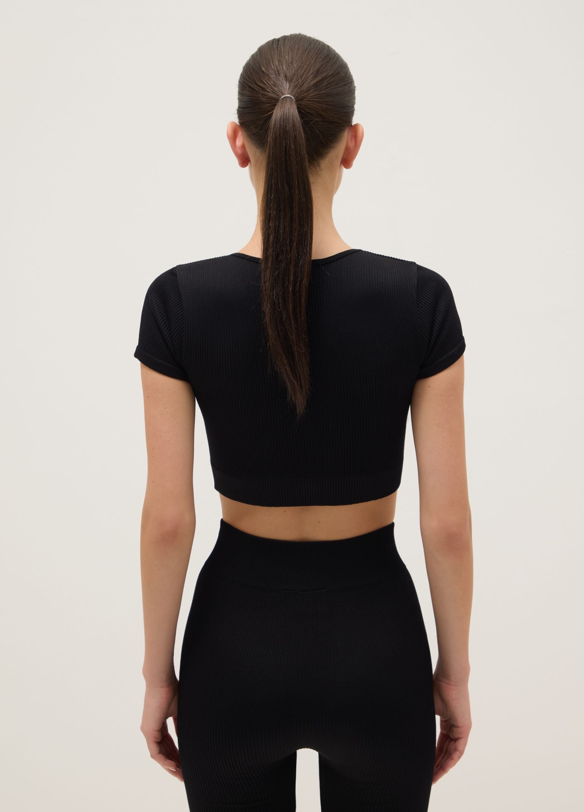 Black Boxy Fit Short Sleeve Sports T-shirt