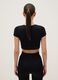Black Boxy Fit Short Sleeve Sports T-shirt_2