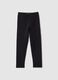 Girls' Slim Fit Black Stretch Cotton Leggings_0
