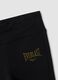 Black stretch cotton regular-fit leggings for girls_3