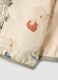 Beige cotton jacket regular fit with hood for baby_3