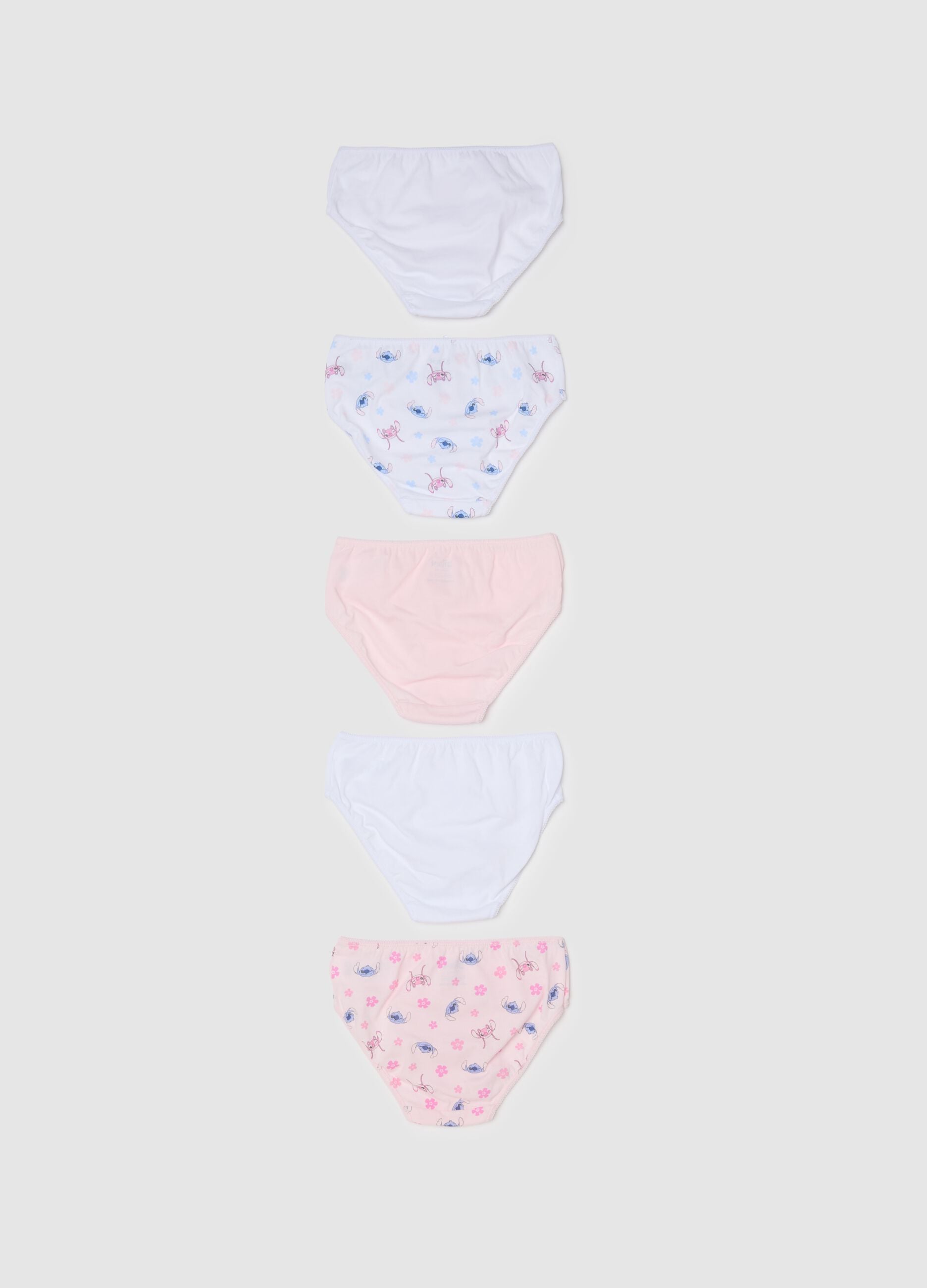 Multipack slip multicolor da bambina in puro cotone regular fit