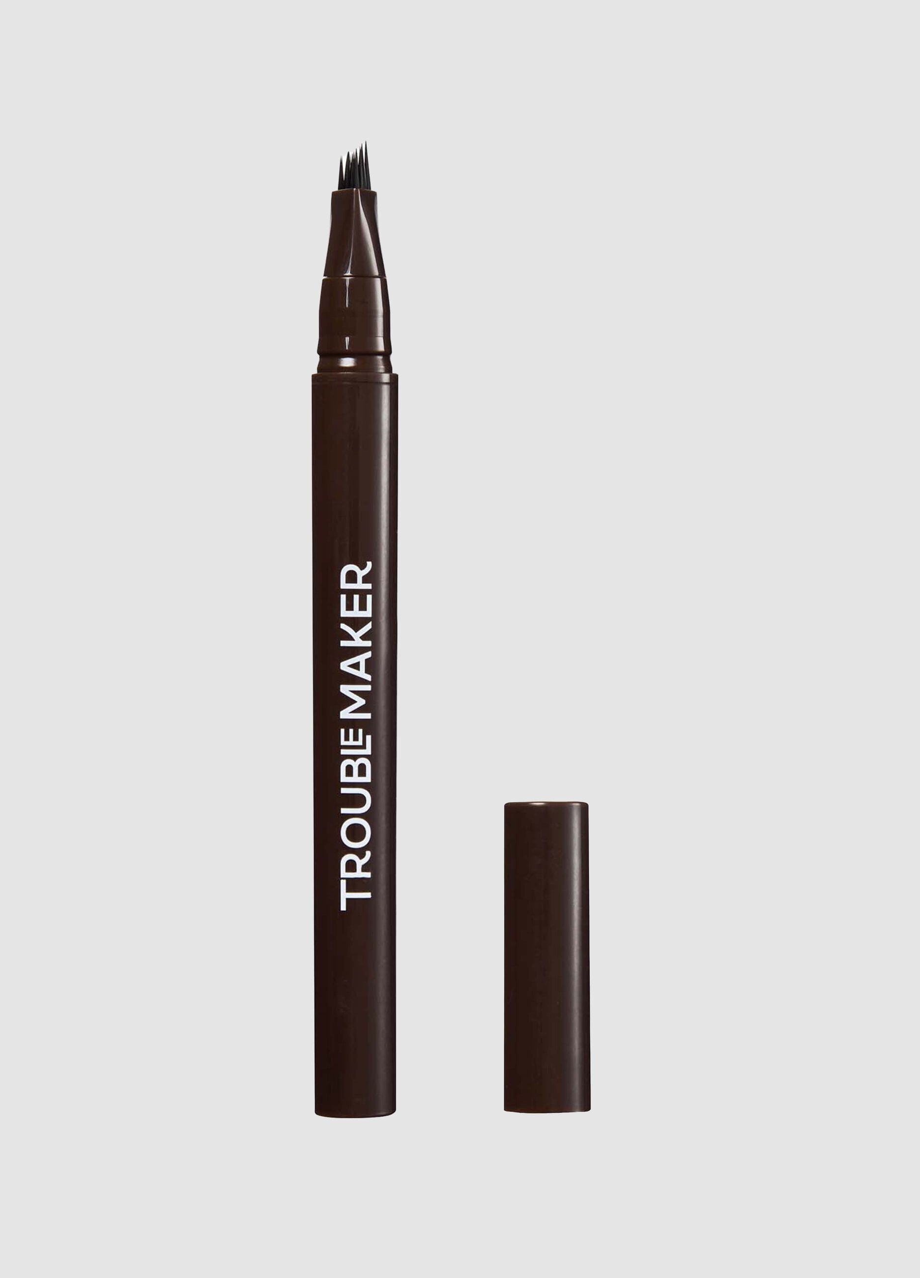 Fluffer Brow Brush Natural Brow Pen Dark Brown 0.5ml