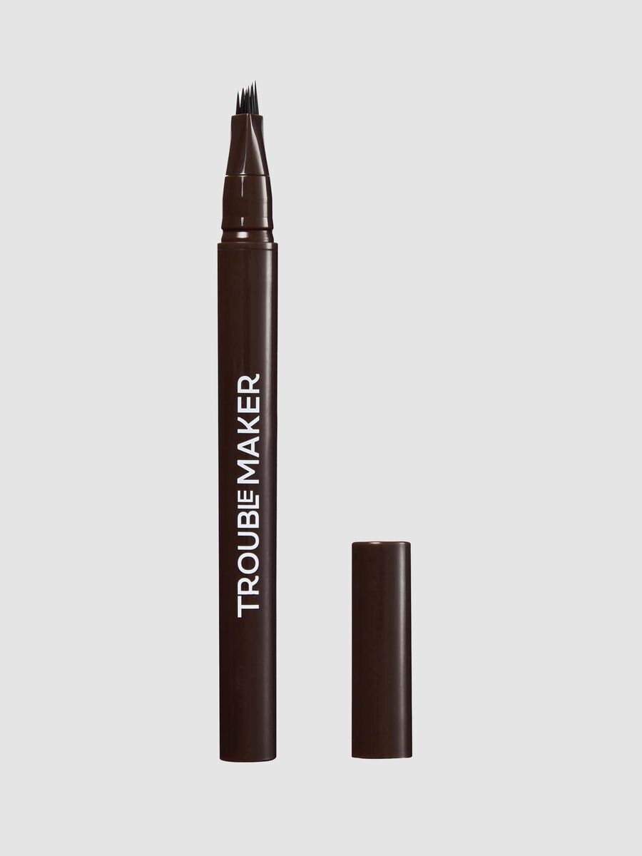 Fluffer Brow Brush Natural Brow Pen Dark Brown 0.5ml_1