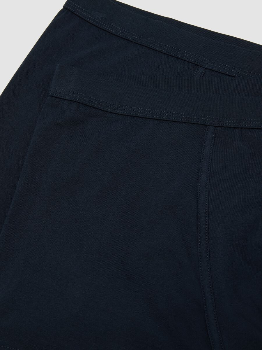 Bipack di boxer blu in cotone Supima elasticizzato_5