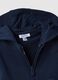 Blue pure cotton hoodie for kids with regular fit and zip_2