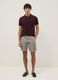 Grey pure cotton regular-fit cargo shorts_0