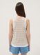 Beige striped viscose-blend tank top, regular fit_3