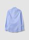 Light blue slim-fit pure cotton no-iron shirt with cutaway collar_5