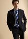 Black stretch viscose blazer with classic lapels_0