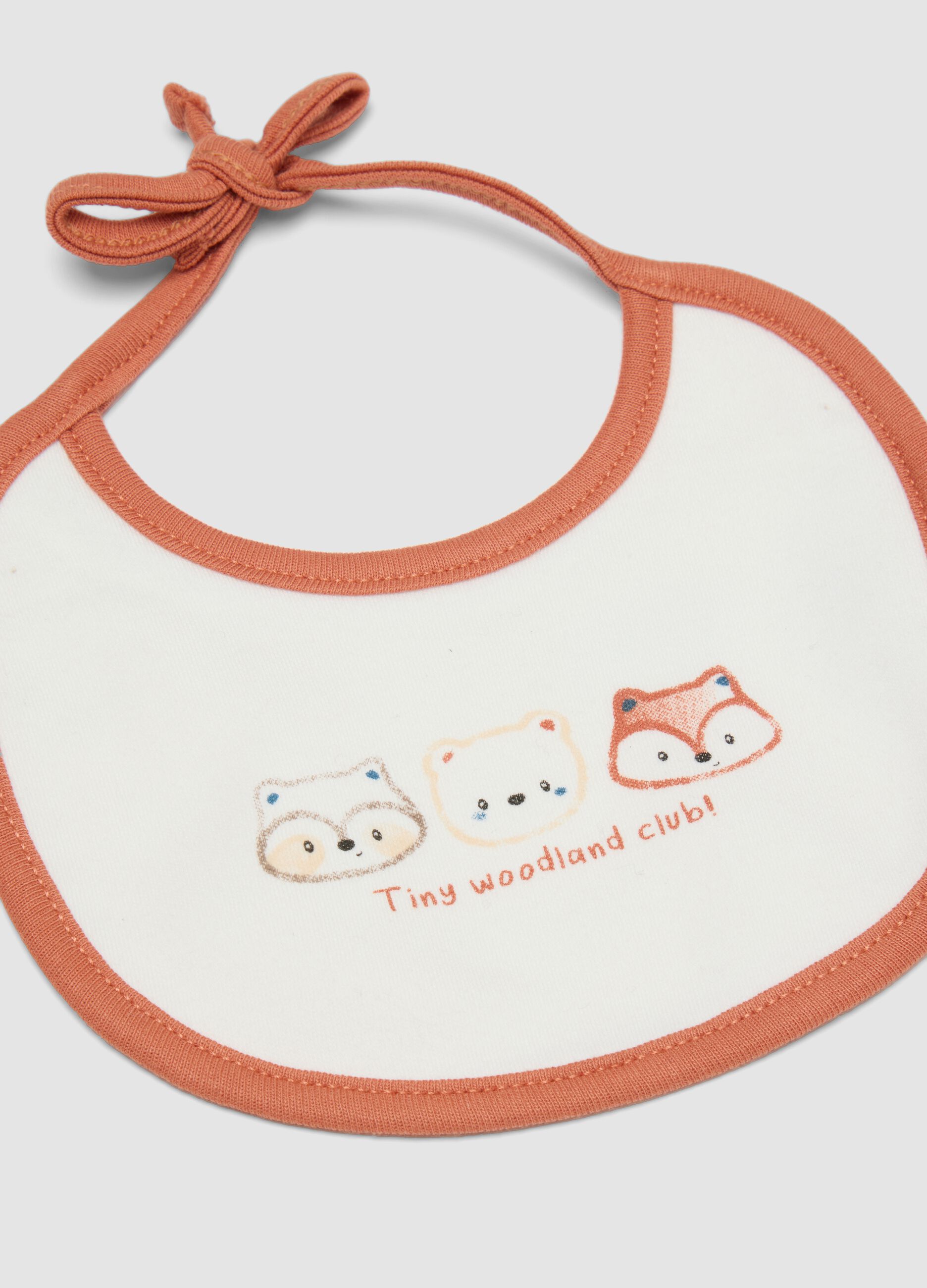 2-pack white bibs in pure organic cotton