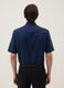 Blue short-sleeved shirt with classic collar_2
