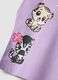 Purple pure cotton tank top with tropical print_3