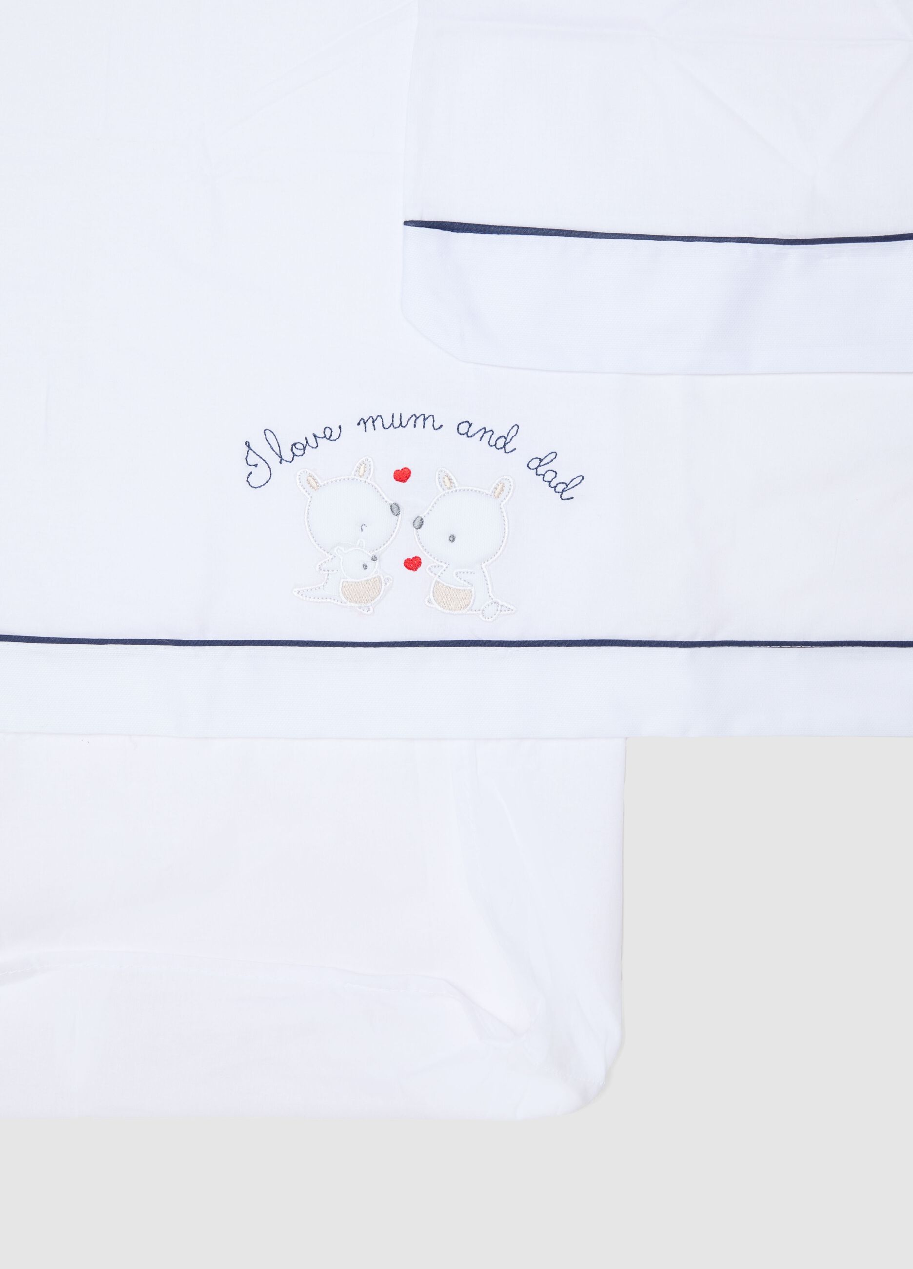 Pure White Cotton Baby Sheet
