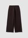 Brown pure cotton joggers with elasticated waist, oversized fit_6