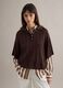 Brown regular fit polo with elbow-length sleeves_2