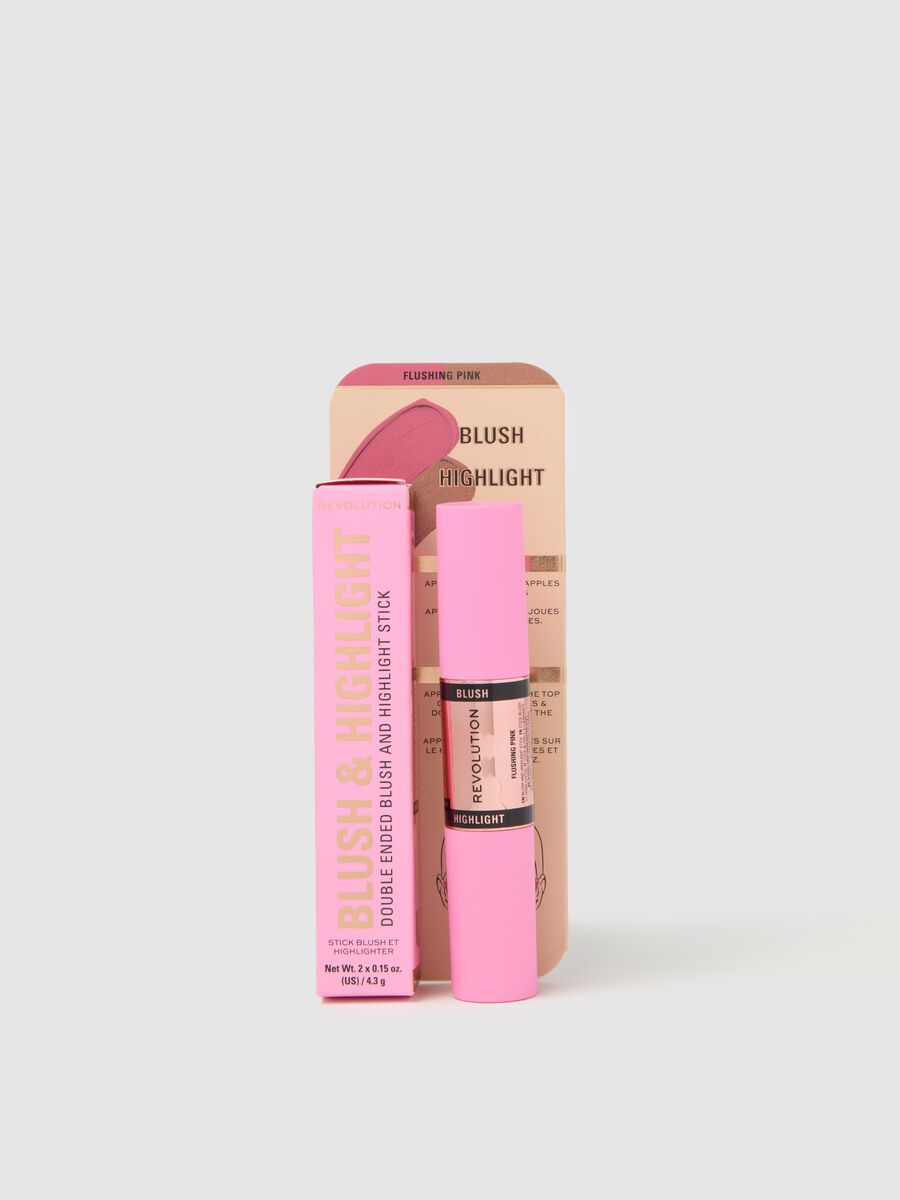 Blush & Highlight Stick Flushing Pink_0