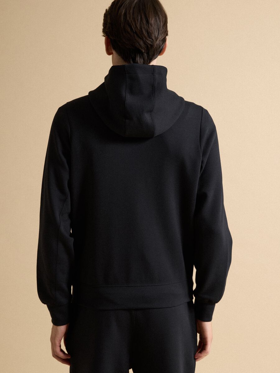 Full-zip nera traspirante in tessuto elasticizzato 2 Way Stretch_3