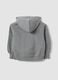 Grey cotton-viscose blend sweatshirt with embroidered teddy bear for girls_1