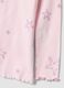 Pink organic ribbed cotton star pyjamas for girls_2