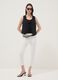 White skinny fit stretch denim cotton blend jeans_1