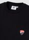 Black pure cotton T-shirt with Ducati print, regular fit_1