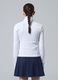 White ALTAVIA COURT full-zip sweatshirt in stretch technical fabric_3