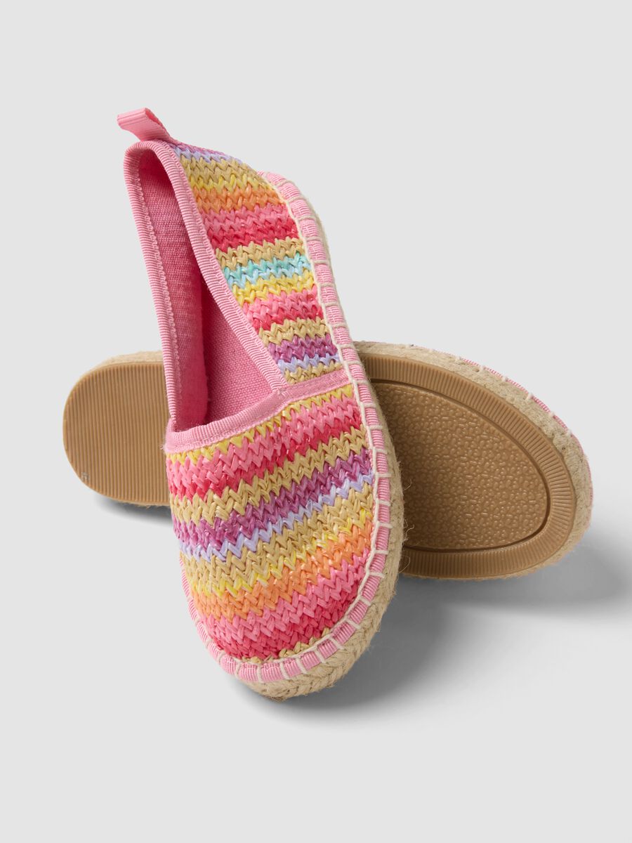 Girls&rsquo; multicolour woven espadrilles_2