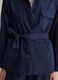 Women&rsquo;s blue regular-fit jacket in cotton and linen blend_2