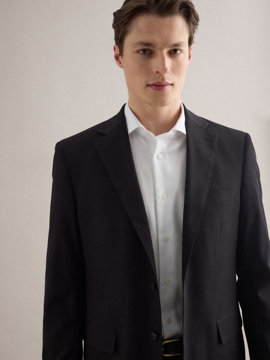 Blazer monopetto nero regular fit_3