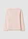 Pink pure cotton t-shirt for girls regular fit with print_1