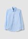 Light blue slim-fit easy-iron button-down collar shirt_4